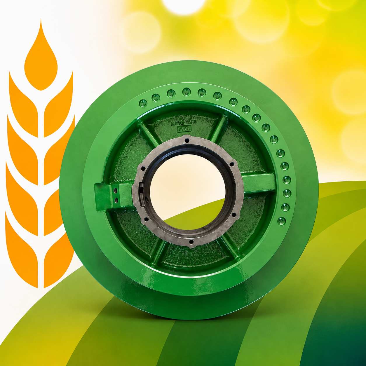 Polia do Cilindro Alimentador John Deere - código AH204591