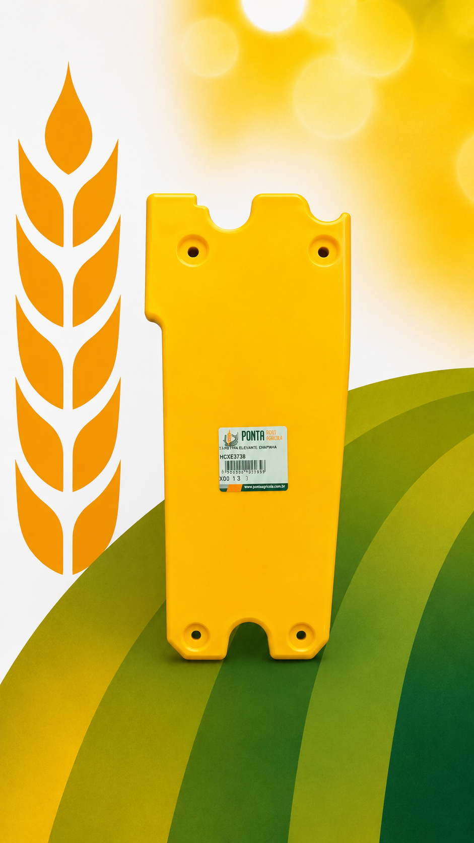 Chapa Deslizante para plataforma Draper John Deere - código HXE87738