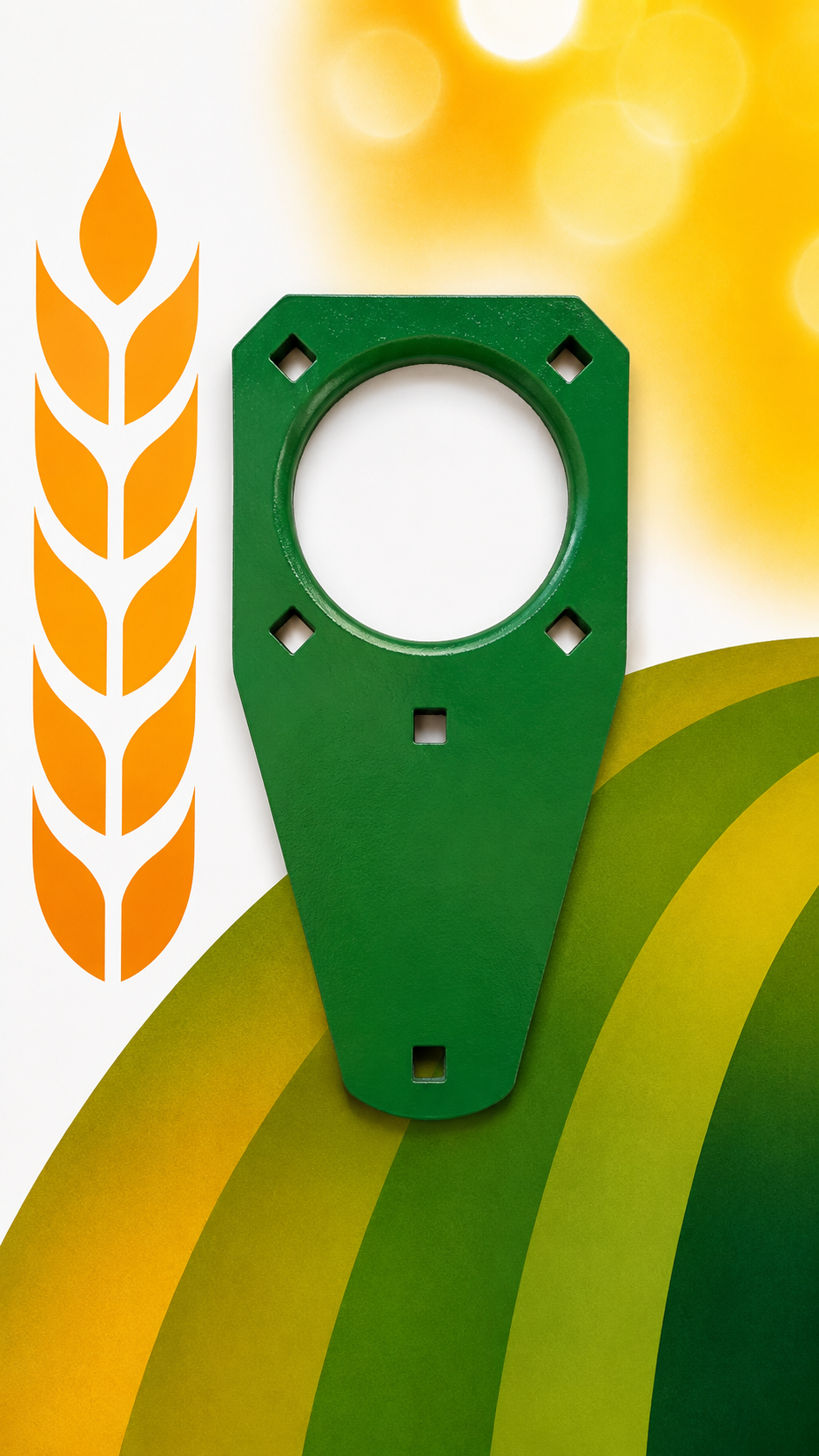 Carcaça do Rolamento Flange 6 Furos John Deere - código H134118